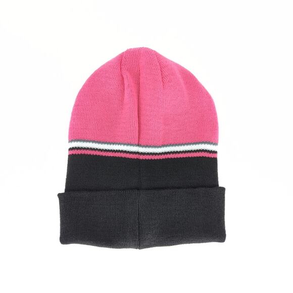 T-Mobile Reversible Unisex One Size Magenta & Black Knit Beanie Winter Hat - New - Picture 12 of 13
